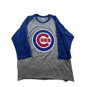 '47 47 Forty Seven Heat Chicago Cubs T-Shirt Loose Raglan MLB Mens XL Wrigley